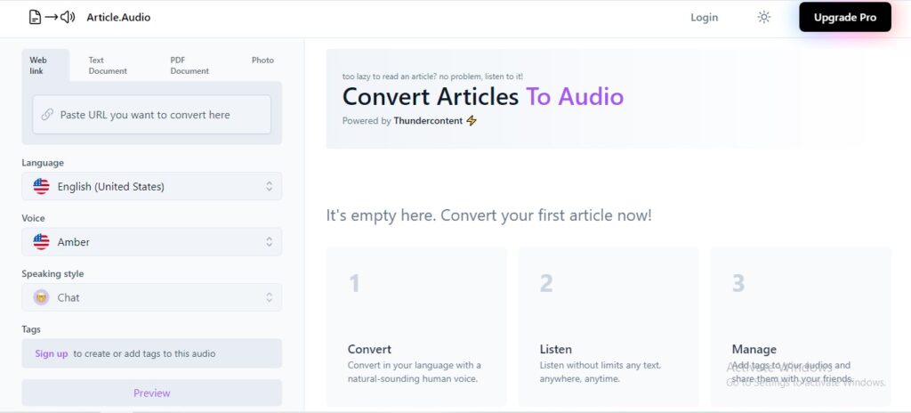 Article Audio