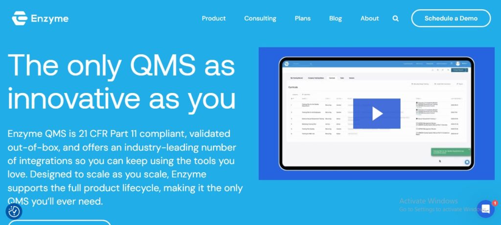 Enzyme QMS