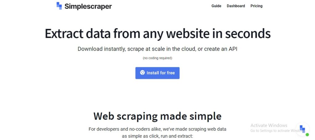 SimpleScraper