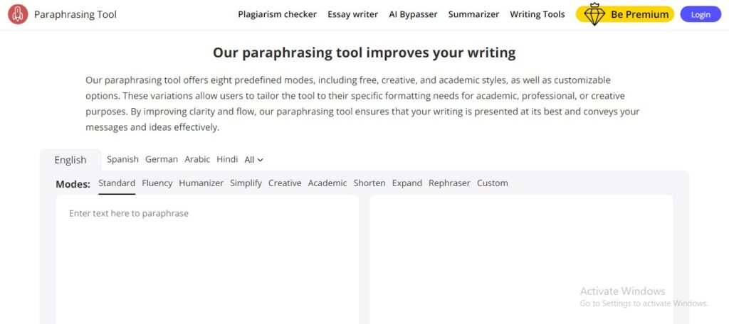 Paraphrasing Tool