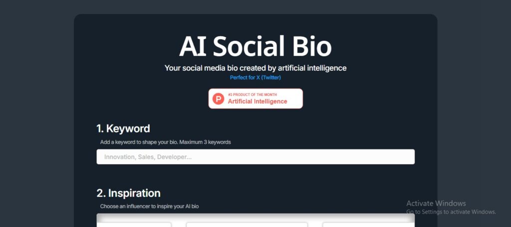 AI Social Bio