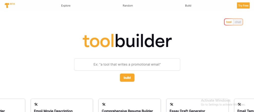 ToolBuilder AI