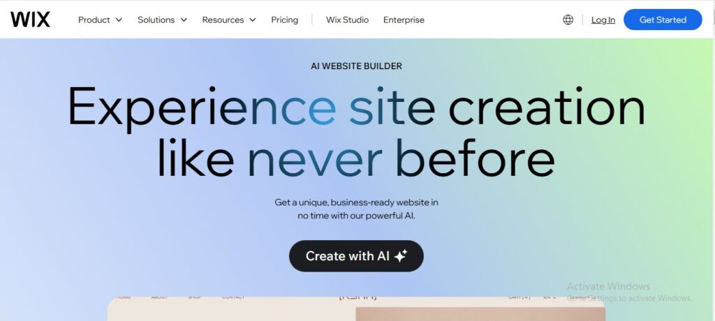 Wix Ai Website Builder