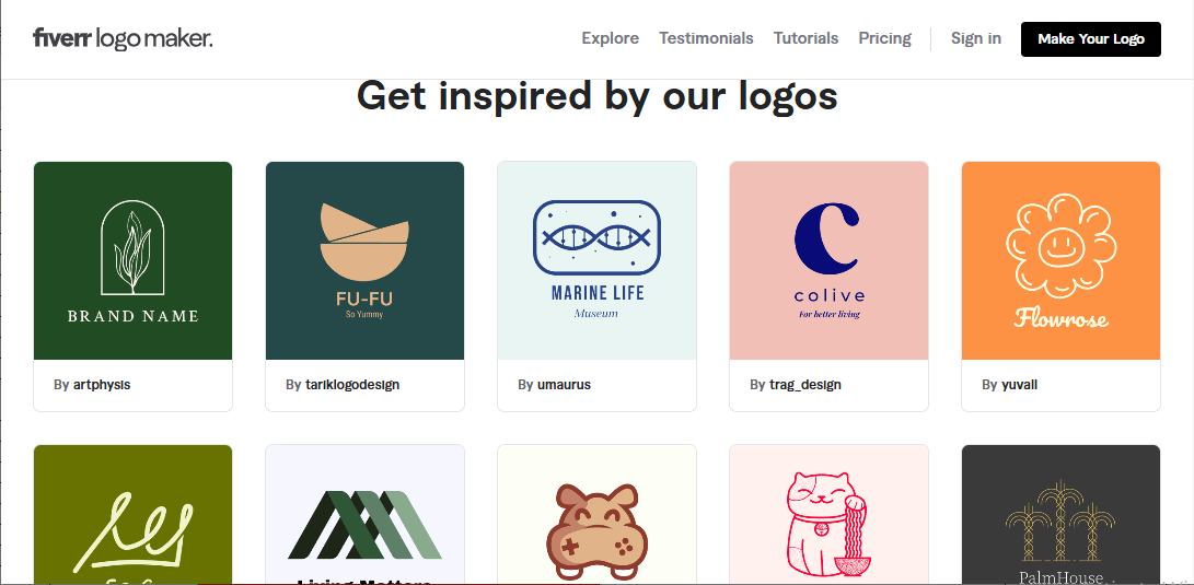 Fiverr logo maker